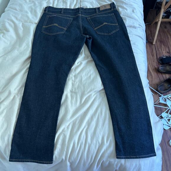 Navy blue straight leg denim - Picture 1 of 4